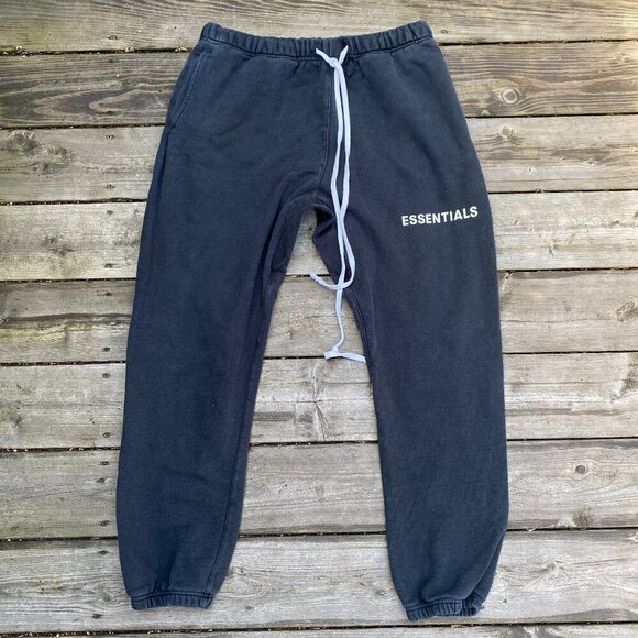 Vintage Essentials Sweatpants XL Faded Black/Gray - Picture 1 of 10
